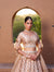 Beige Lehenga In Thread and Mirror Work