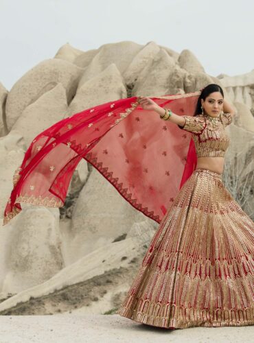 Glimmering Gota Lehenga