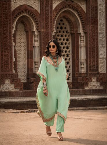 Pista Green Kaftan