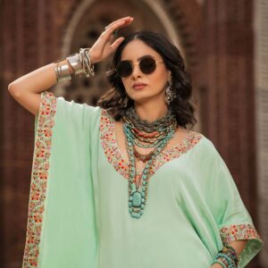 Pista Green Kaftan