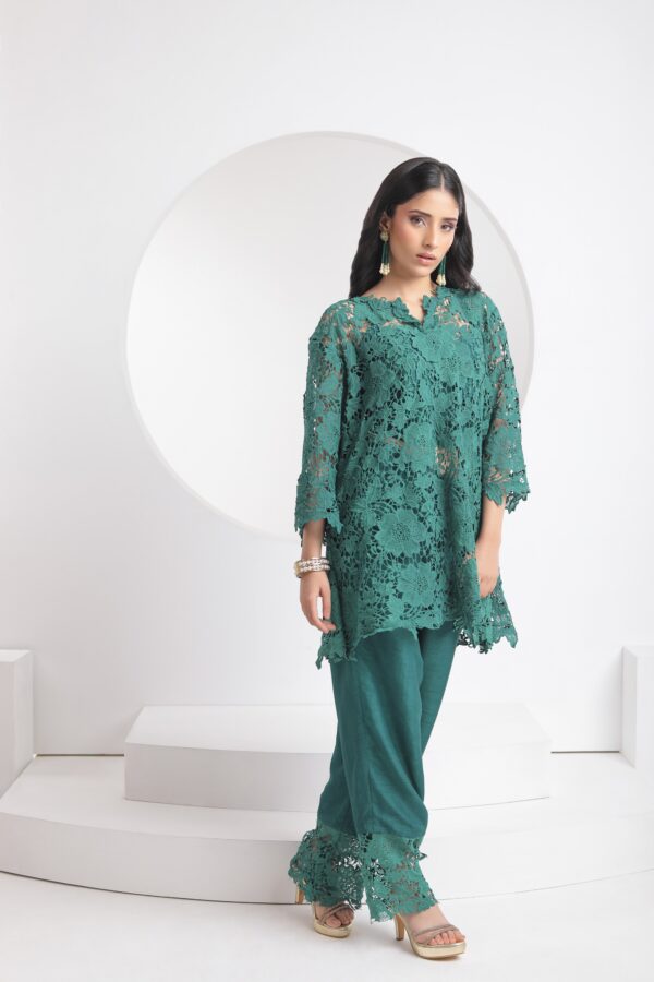 Emerald Green Lace Co-ord Set